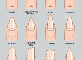 acrylic nail types chart edgrafik tepaksirehblog