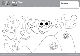Go Underwater With The Shark Family With This Coloring Page Set For The Super Fun Baby Shark Video Shark Coloring Pages Coloring Pages Coloring Books