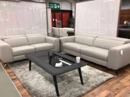 Natuzzi Editions Pensiero Grey Leather Power Reclining 3 2 Seater Power Recliners Recliner 2 Seater Sofa
