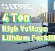 Multi Functional Display FB40 High-voltage Lithium Battery Forklift 4000KG  4 Wheel High Efficiency Electric Forklift