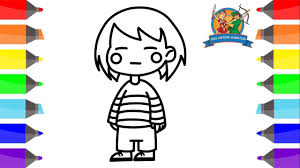 Check here undertale papyrus coloring pages which are completely free to download. How To Draw Frisk From Undertale Coloring Pages For Kids Cute766