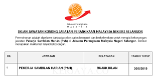 Jabatan perangkaan., with 2 highly influential citations and 38 scientific research papers. Jawatan Kosong Terkini Jabatan Perangkaan Malaysia Negeri Selangor Kerja Kosong Kerajaan Swasta