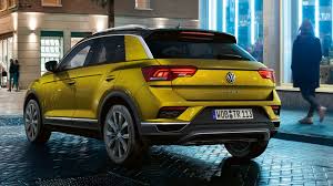 2018 Volkswagen T Roc Rear Side View Gold Color Hd Wallpaper Latest Cars