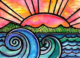 Robin Mead S Art Blog Sharpie Art Watercolor And Sharpie Classroom Art Projects