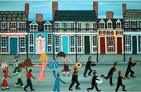 Amazon.com: Southern Heart Folk Art Second Line Parade Giclee Print by  Barbara Steele Thibodeaux: Posters & Prints