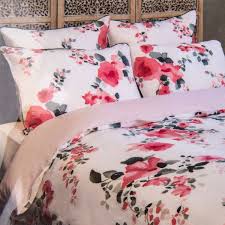 Quelle housse de couette choisir ? Parure Housse De Couette Florale 240x220cm Taies 65x65cm Ines De La
