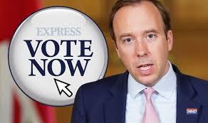 British health secretary matt hancock has resigned. Coronavirus Poll Should Boris Johnson Sack Matt Hancock As Health Secretary Vote Here Politics News Express Co Uk