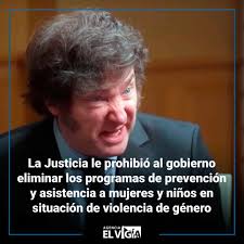 La Sala Feria A de la Cámara Nacional Contencioso Administrativo Federal le  prohibió al gobierno de Milei eliminar los programas de prevención y  asistencia a mujeres y niños en situación de violencia