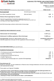 Ohne deine zustimmung können banken keine gebühren einführen oder erhöhen. Aushang Fur Preise Und Konditionen Fur Privatkonten Pdf Free Download