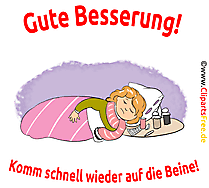 Du bist krank und darum sei dir diese whatsapp eine große stütze. 81 Gute Besserung Cliparts Bilder Grafiken Kostenlos Gif Png Jpg