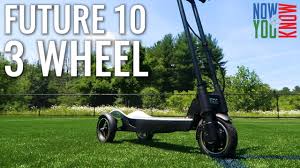 3 wheel foldable electric scooter. 3 Wheel Electric Scooter Review Future 10 Youtube