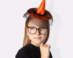 Witch Hat Headband or Mini Halloween Witch Hat Hair Clip: Halloween  Headband, Black Hair Bow, Costume Accessory, Miniature Hat