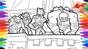 Creasing to cover corner edges. Rise Of The Teenage Mutant Ninja Turtles Coloring Pages How To Draw Tmnt Tmnt Coloring Pages Youtube