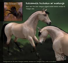 Reserve champion yearling mare and a great group of halter horses for sale. Second Life Marketplace Teegle Texture Pack Buttermilk Buckskin Texture Barn