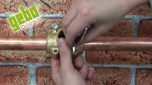 .standoff fastener copper pipe fasteners 2. En 09 Gebo Brass Brass Tapping Clamp For Copper Pipes Type Mb Youtube