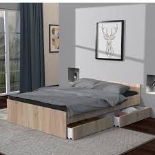 Lit couchage 140 x 190.extensible en 200 cm. Lit Kappa 140x200 Cm Avec Tete De Lit Et 2 Tiroirs Chene Blanchi Achat Vente Structure De Lit Lit Kappa 140x200 Cm Avec Soldes Sur Cdiscount Des Le 20 Janvier Cdiscount