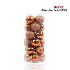 8cm 3 New 24pcs Lot 8cm Color Decoration Ball Christmas Tree Hang Orna Wedding Decoration Supplies Christmas Tree Decorations Colorful Wedding Decorations