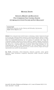 Pdf Ideology Memory And Religion In Post Communist East Central Europe