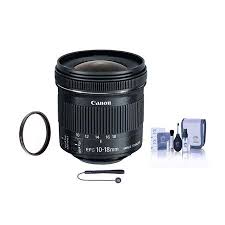 canon ef s 10 18mm f 4 5 5 6 is stm lens bundle with 67mm uv filter cleaning kit capleash ii