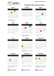 Calendario laboral 2021 barcelona ugt.en este espacio puede consultarse el calendario de fiestas laborales de barcelona del año 2021. Calendario Laboral Alicante 2021