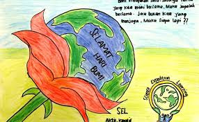 Pada kesempatan hari bumi ini, ayo kita tingkatkan kepedulian terhadap keadaan di bumi, ayo sayangi bumi, perbaiki lingkungan sekitar. Dapatkan Inspirasi Untuk Poster Jagalah Bumi Kita Cute766