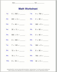 Lesson plans and worksheets for grade 1 lesson plans and worksheets for all grades more lessons for grade 1 worksheets, solutions, and videos to help grade 1 students learn how to use the place value chart to record and name tens and ones within a. Grade 4 Multiplication Worksheets