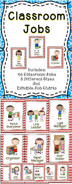 classroom jobs editable classroom jobs classroom