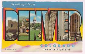 Denver Colorado Large Letter Greetings From By Vintagepackrat Postcard Vintage Postcard Photo Postcards