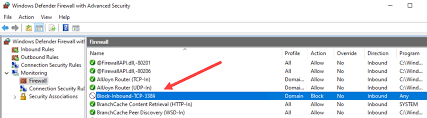 Image result for windows firewall inbound rule