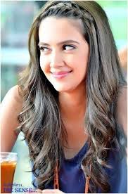 Straight Hair With Braid Google Search Hair Styles Hair Long Hair Girl