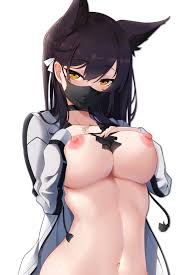 Masked Cat-girl Showing Off Her Assets Hentai, Rule34, R34, XXX