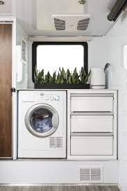 2021 travel trailer with washer and dryer. Living Vehicle 2021 Off Grid Luxury Trailers In 2021 Compact Washer And Dryer Tiny House Laundry Room Van Home