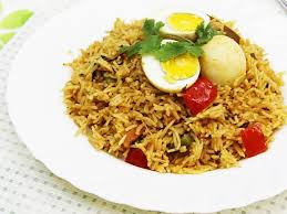 Set the egg upright in an egg cup or a small ramekin filled with rice. Egg Biryani Recipe Instant Pot Stovetop Swasthi S Recipes