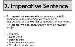 Check spelling or type a new query. What Is Imperative Sentence Definition