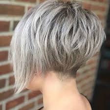 short layered bob 1 new ash blonde short hair ideas frisuren graue haare kurzhaarfrisuren fur graues haar graue haare