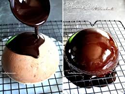 Glacage Miroir Cacao Chocolat Pour Vos Buches Bavarois Recettes By Hanane