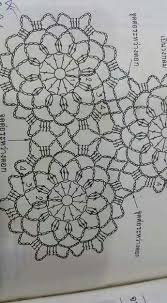 Large Crochet Motif Chart Star Shape Crochet Motif