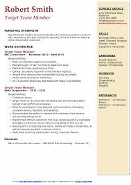All of our resume samples are either written by human resources (hr) professionals and career advisors, or are real resumes of people who landed jobs. Target Team Member Resume Samples Qwikresume