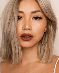 Light ash blonde hair dye for short curly hair? Pin By Michelle Tan On ê­¿ê®¥â„ê­¿ Blonde Asian Hair Hair Color Asian Asian Hair