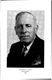 BENJAMIN Y. WOLF Grand Master 1943