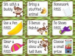 Monkey Themed Behavior Reward Coupons Freebie Behavior Rewards Reward Coupons Behavior Coupons