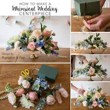How To Diy Whimsical Wedding Centerpiece Flower Centerpieces Wedding Flower Arrangements Diy Fake Flower Centerpieces