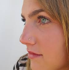 Gold Nose Stud ,Gold Tragus, Tiny Gold Nose Stud, Gold Nose Ring, Cartilage, Indian Nose Stud , Gold 14K Nose Stud , Tribal Nose Ring, Stud