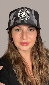 Available Now for men and women @ www.DonovanChapman.com We finally got my  premier hats made by a Marine Veteran Co. back in stock!! Karol Gal's  rockin my new “Black Camo & Old