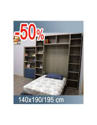 La libreria inclusa nella struttura permette di arredare un soggiorno o un monolocale dove il letto deve essere obbligatoriamente a scomparsa. Letto A Scomparsa Misura Francese 140