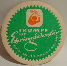 Bierdeckel Ehringsdorfer Brauerei Weimar Ehringsdorf Cerveza