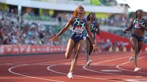 As of august 2019, she ranks in the top ten fastest women for the 100 m; D89jypbznlublm