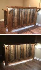 Diy Bar 25 Pallet Bar With Wine Rack Ideas In 2021 Bar Aus Paletten Palettenbar Hausbar Designs
