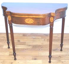 Federal Style Mahogany Flip Top Game Table Table Games Mahogany Table