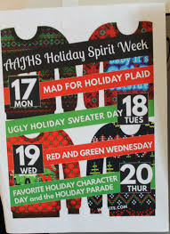 If you like spirit week themes, you might love these ideas. Christmas Spirit Week Coming Faster Than Snow Livewire